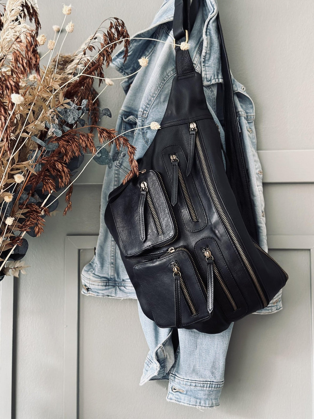 Bumbag XL Raw - Black m. Gunmetal - VIAMAJA.DK