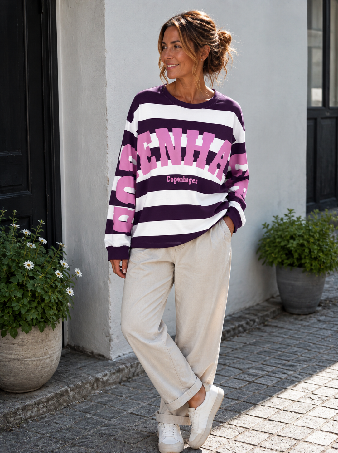 Blouse Nerina - Bordeaux / Pink