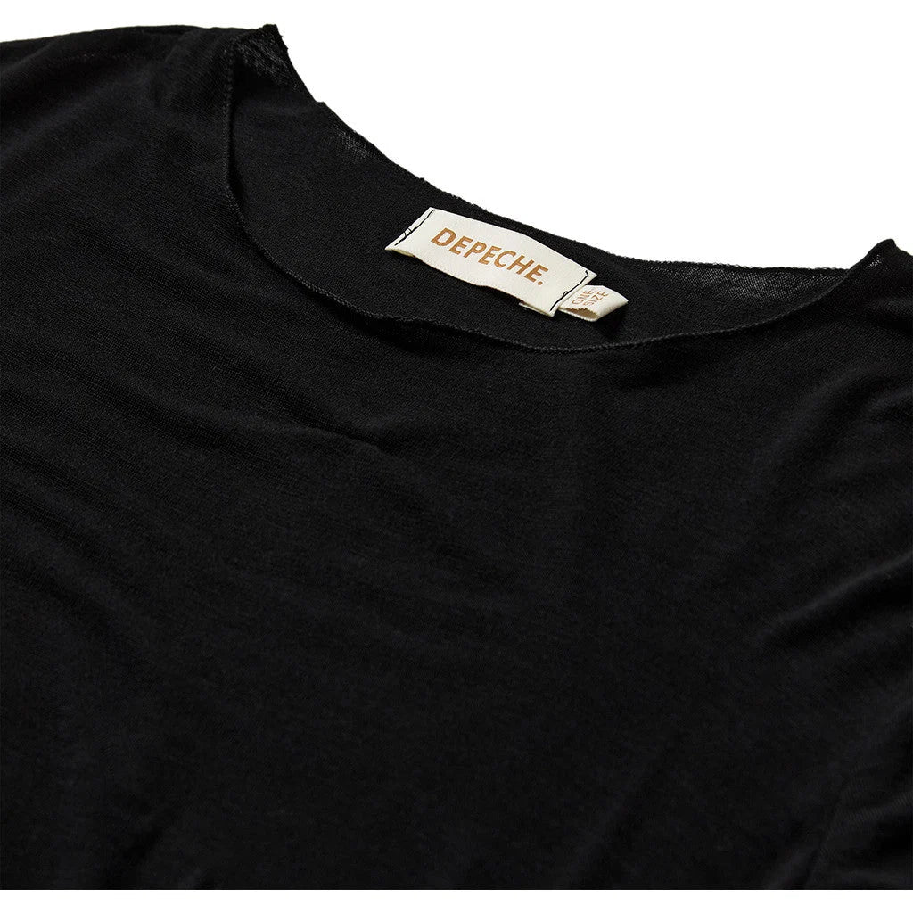 Blouse Drew Cashmere mix - Zwart