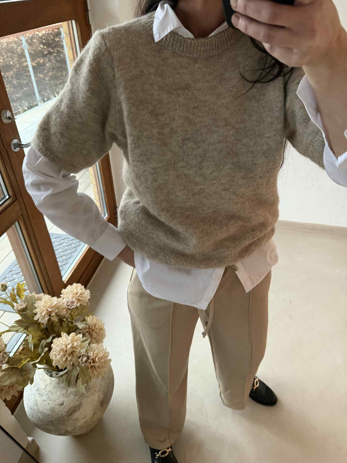 Knit met 3/4-mouwen - Fango