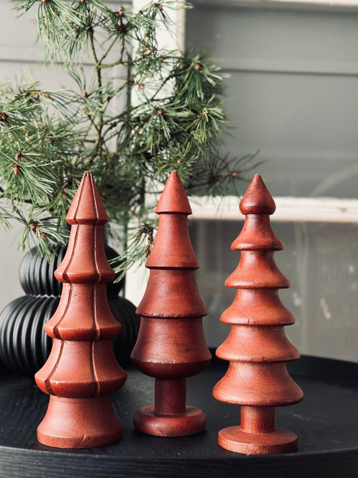 Juletræ Wood Walnut mix 24cm - VIAMAJA.DK