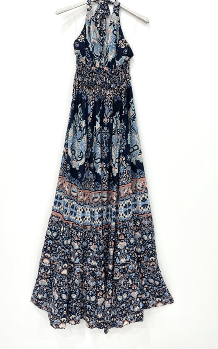 Kjole – Blue summer - VIAMAJA.DK