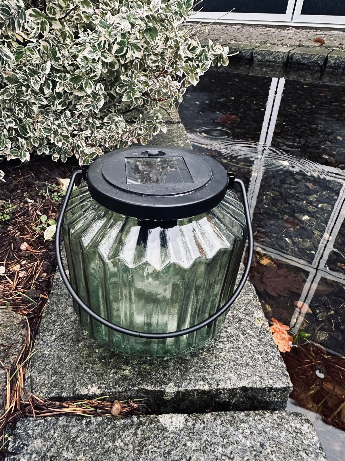Lanterne med solceller – Wilma Grøn - VIAMAJA.DK