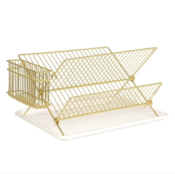 Opvaskestativ - Gold / White - VIAMAJA.DK