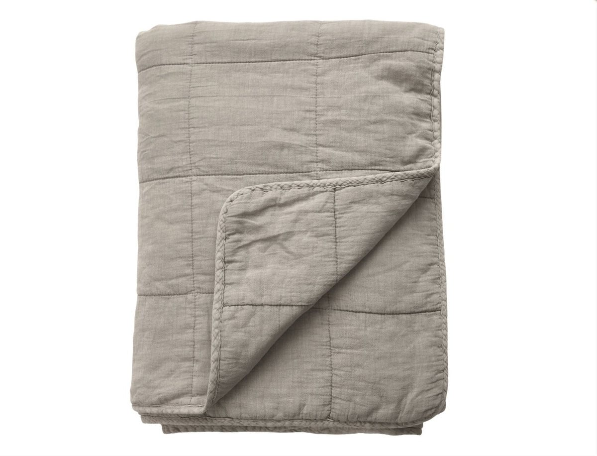 Sengetæppe STONE-WASHED Quilt – Nature - VIAMAJA.DK