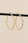Oorbellen Jenna Hoops 18K verguld