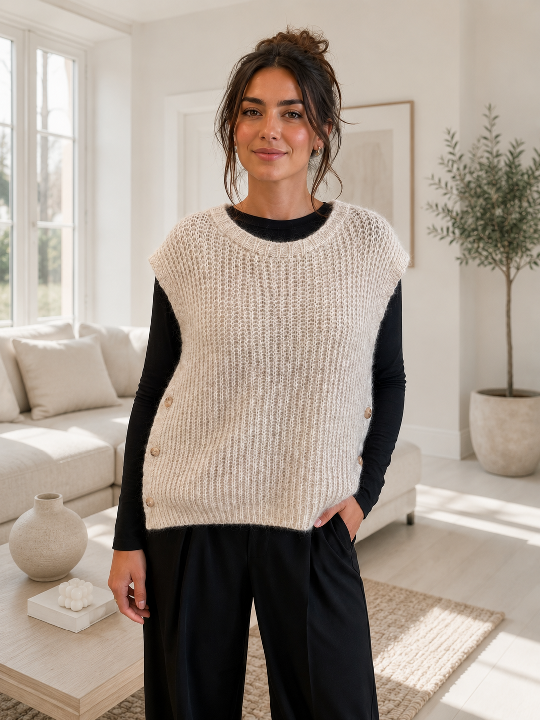 Gilet Coast - Beige Melange