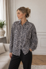 Trendy blouse - Grey leopard