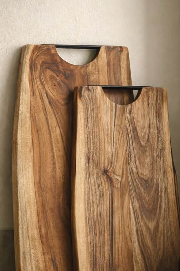 Snijplank van geolied acaciahout - 38 cm