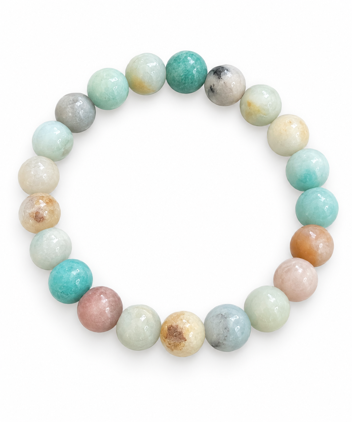 Armband Mary Natur/Aqua Mix