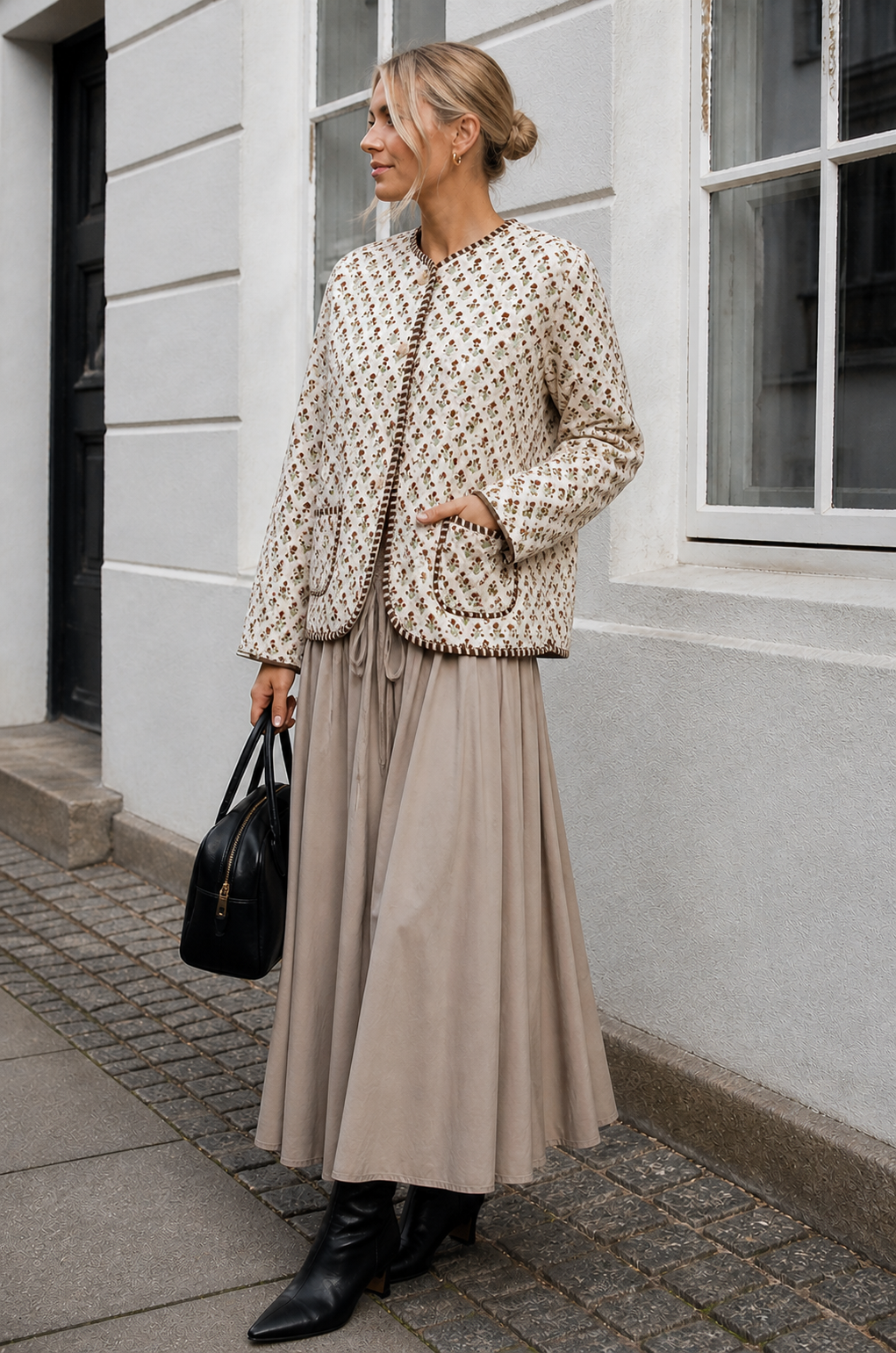 Jasje Quilt - New brown / beige