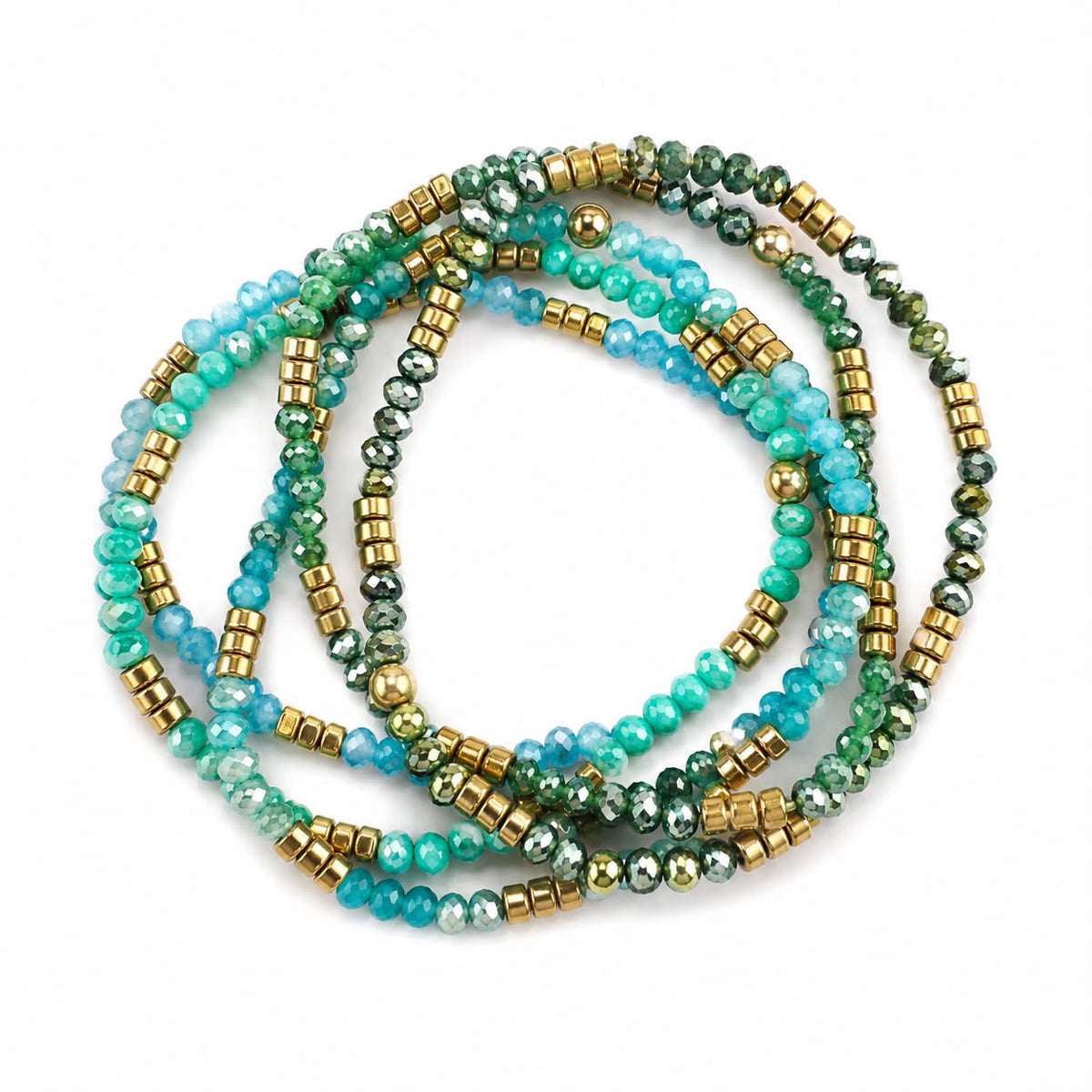 Armband Merle – green mix 1 st.