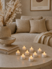 LED theelichtjes 8 stuks + Afstandsbediening met timer