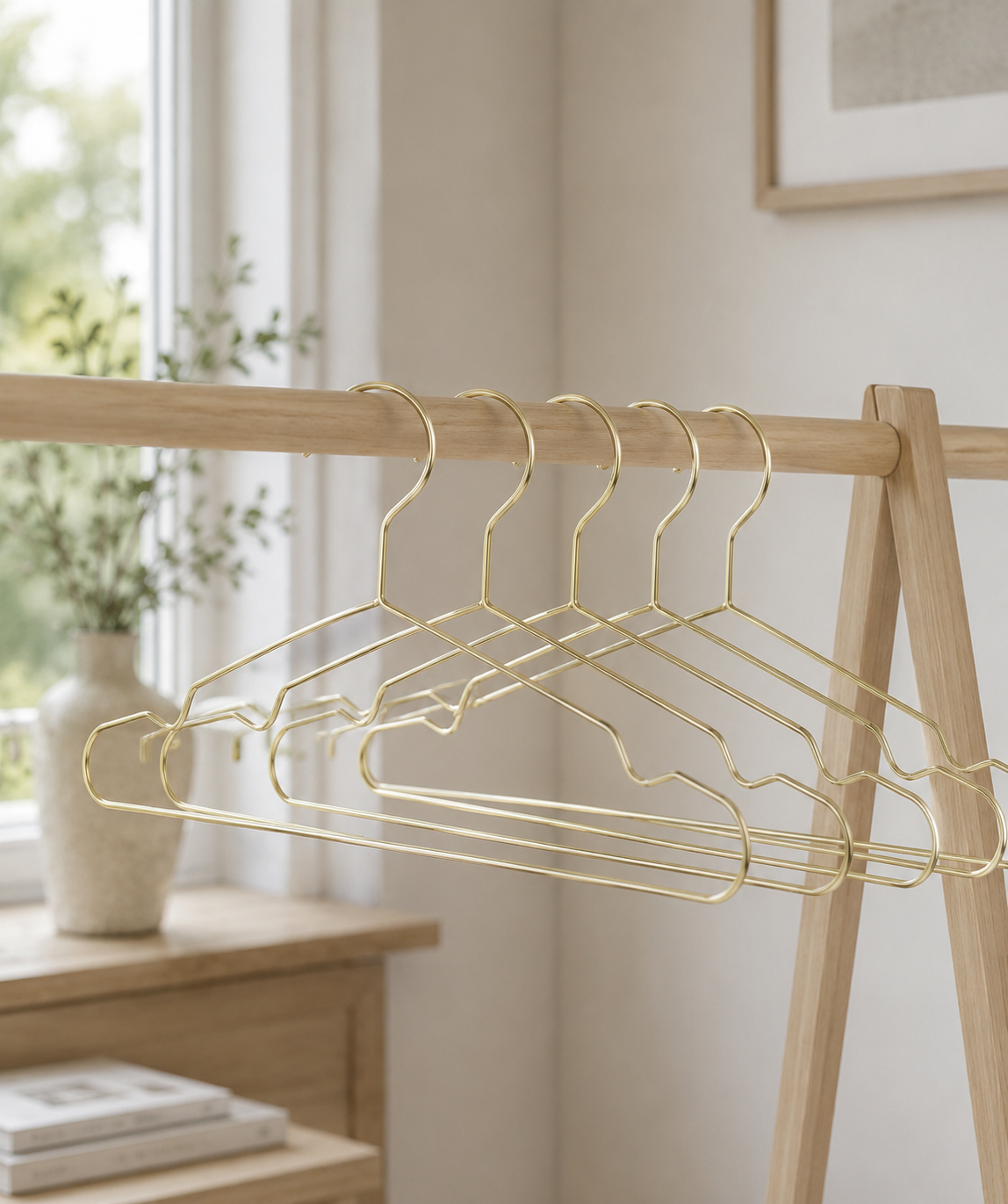 Kledinghangers - Set van 5 stuks / Golden