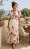Jurk BELL wrap - Creme