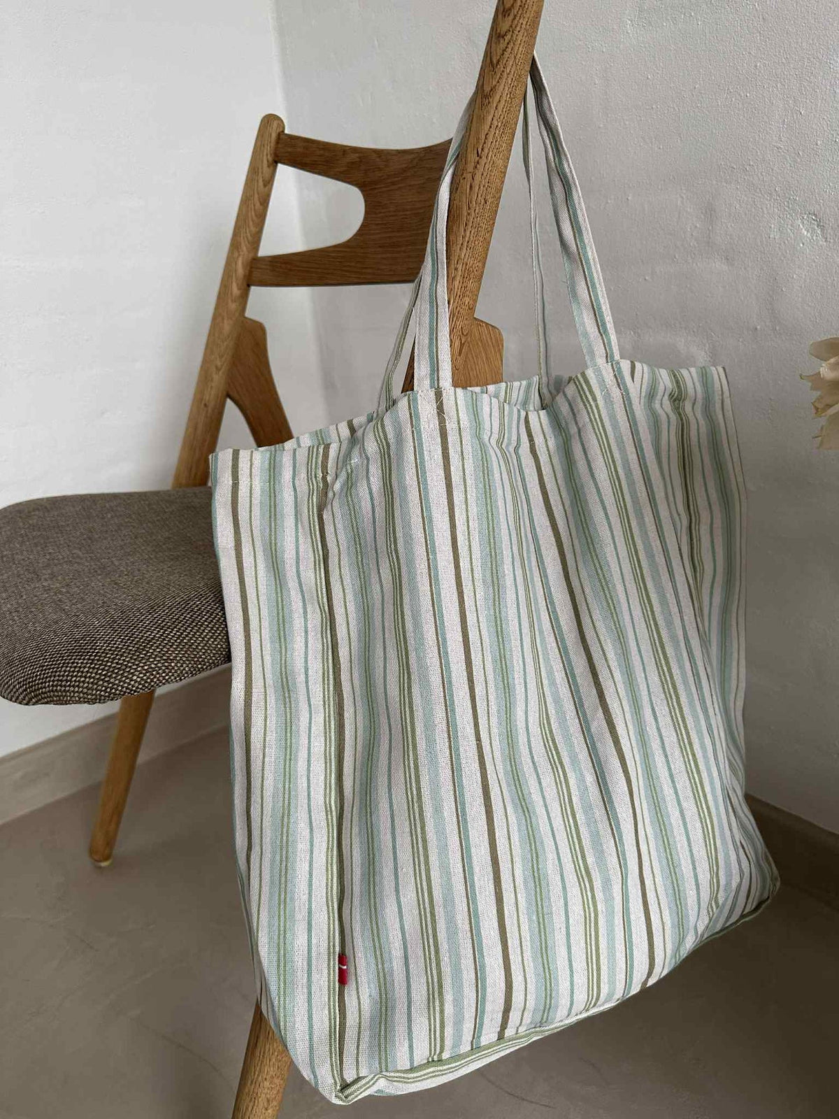 Shopper Gestreept groen
