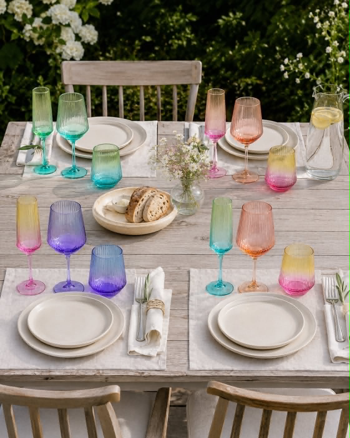 Champagneglas Aurora - Color MIX