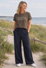 Broek linnenmix - Navy