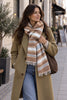 Sjaal Sasha - Cognac Streep