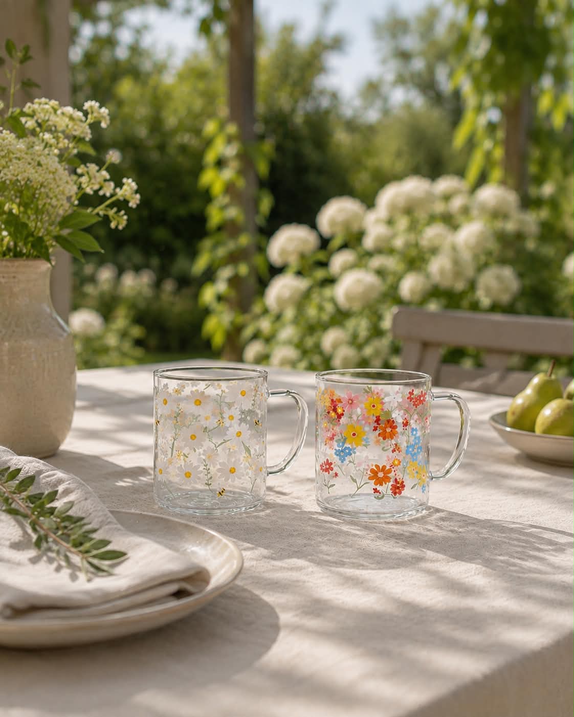 Beker van glas Summer - Color mix
