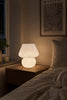 Mushroom Large - Wit mondgeblazen glas