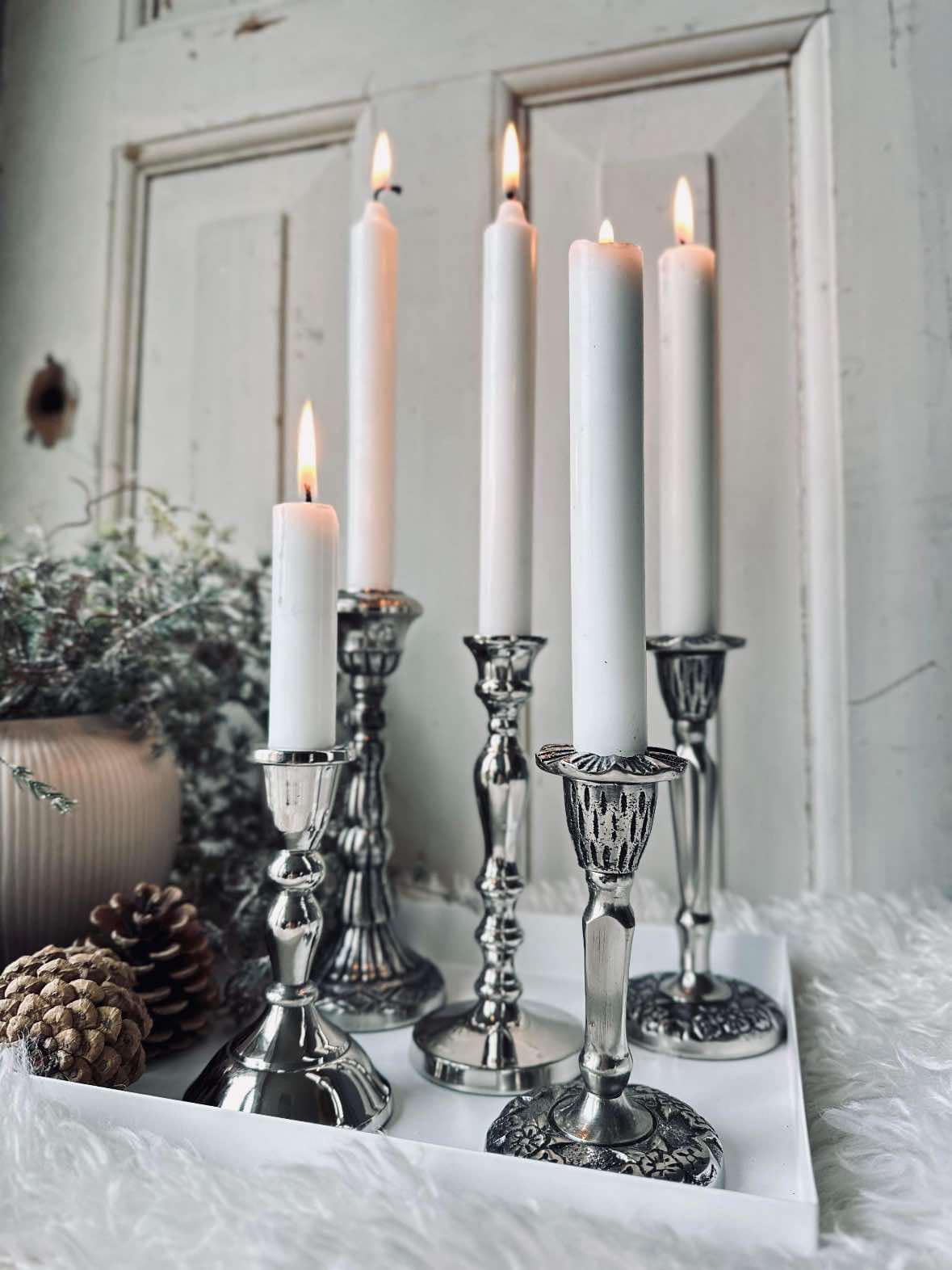 Kandelaar Silver 11cm