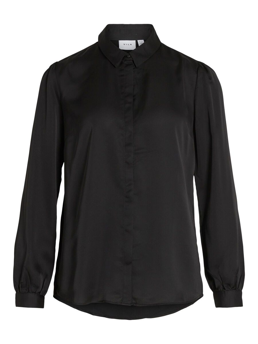 Satijnblouse Luna Black