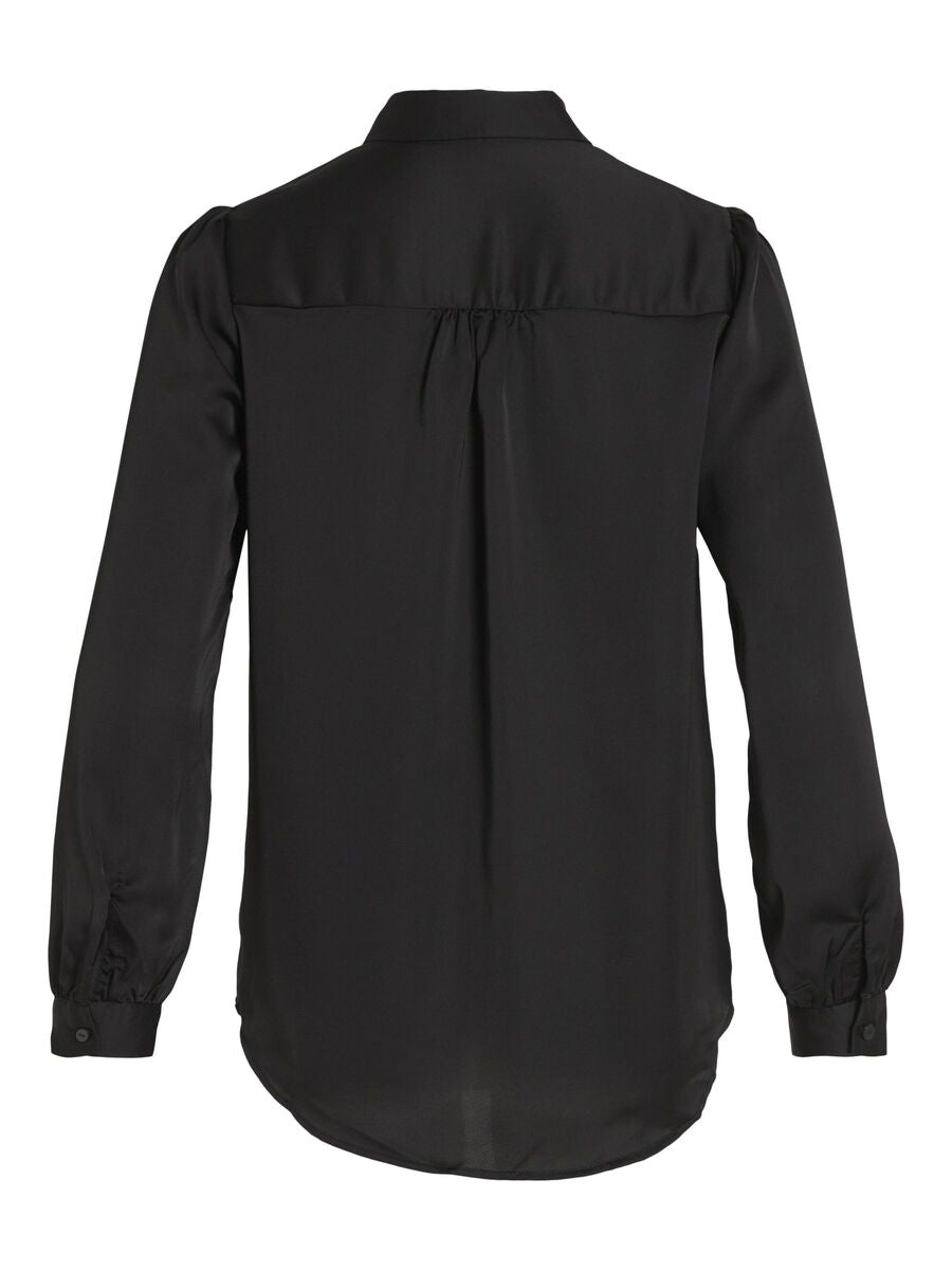 Satijnblouse Luna Black
