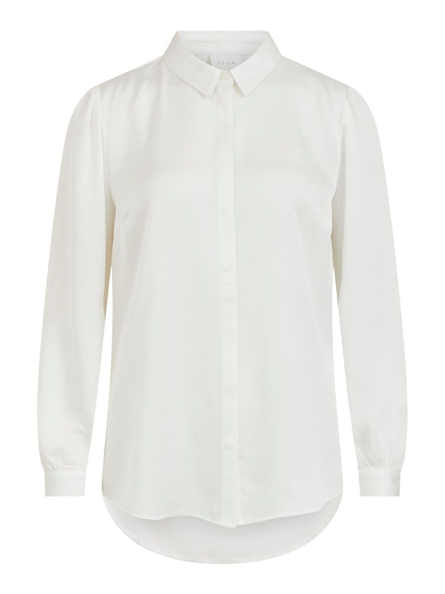 Satijnblouse Luna White