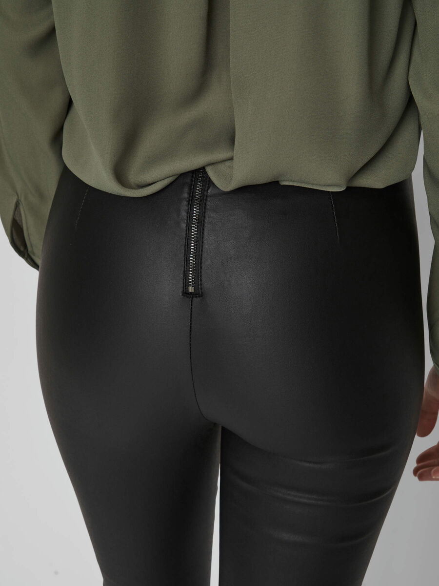Broeken - Gecoat met ritssluiting
