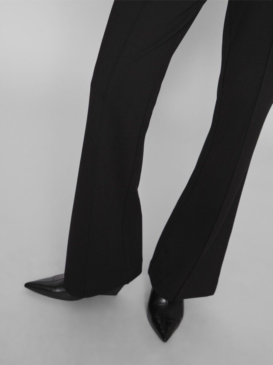 High-waist broek - Black
