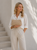 Clutch met geperforeerd patroon - Sand