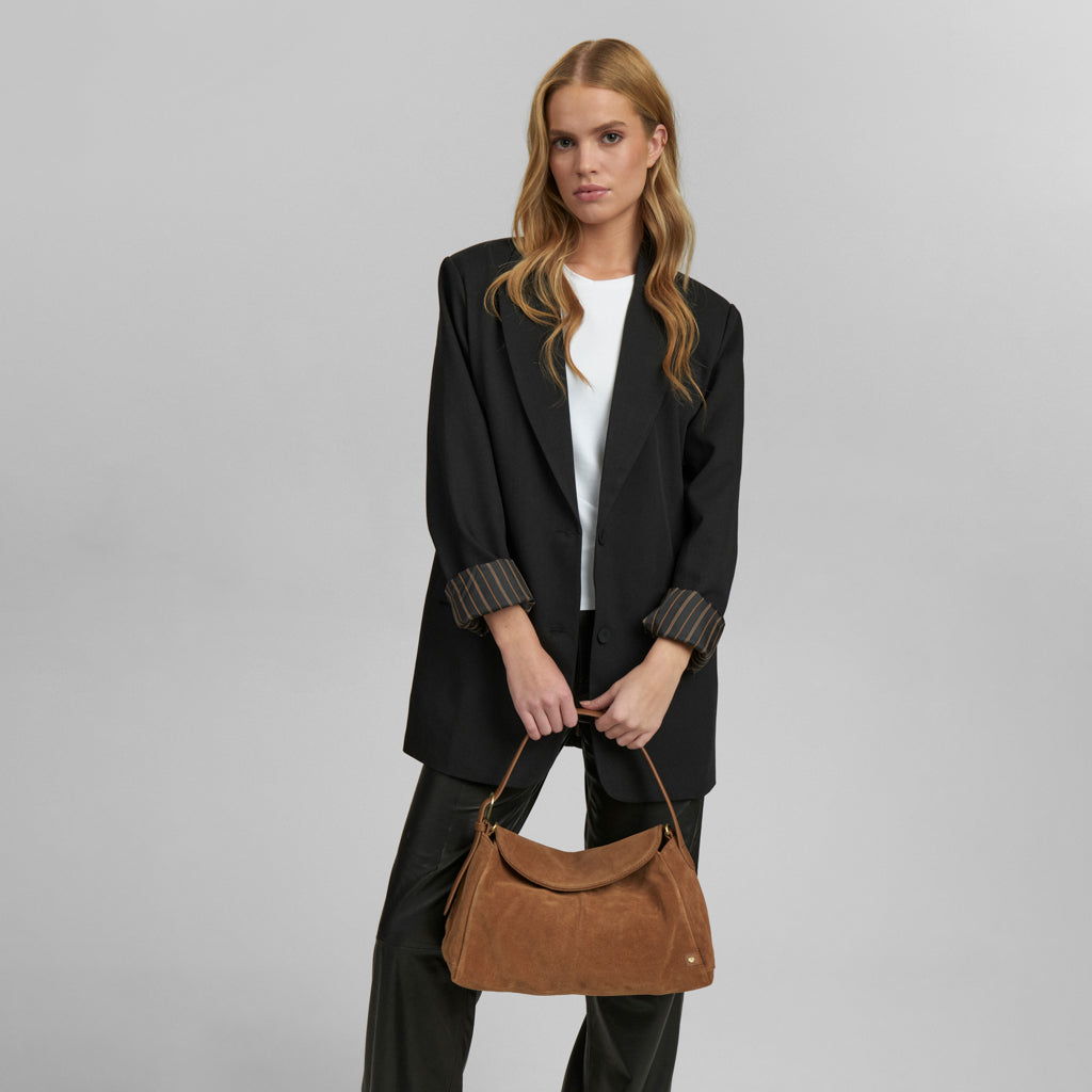 Handtas Suède cognac