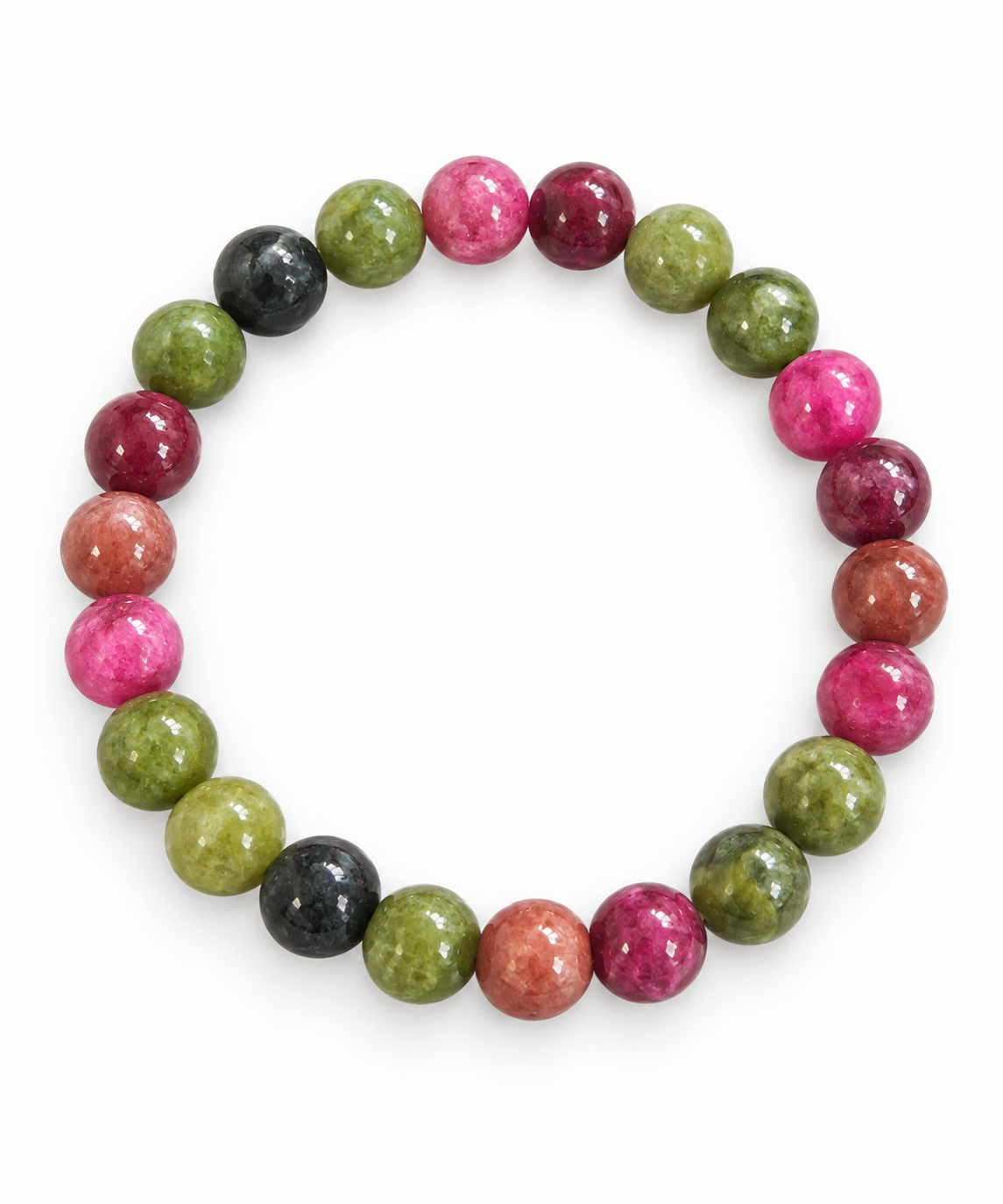 Armband Mary Emerald/Berry Mix