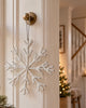 Kersthanger 21 cm Sneeuwvlok white mix