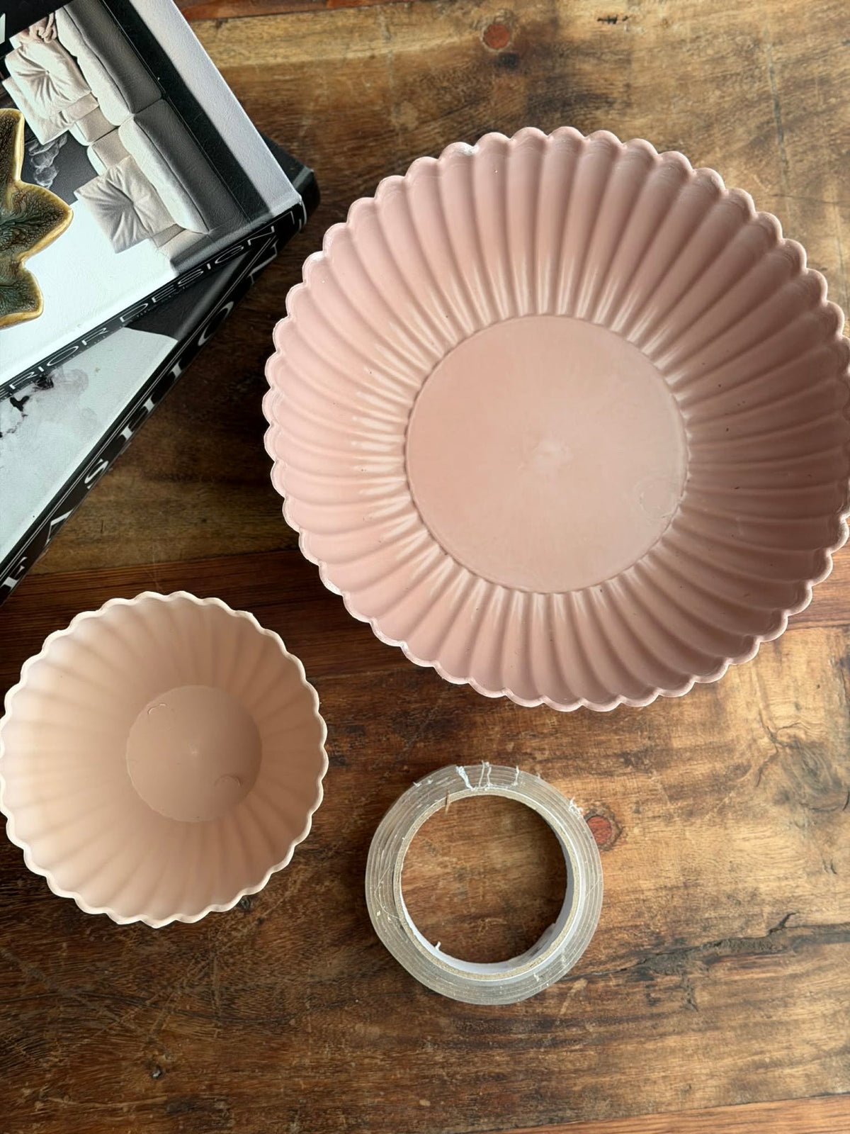 DIY etagère in betonlook - Roze