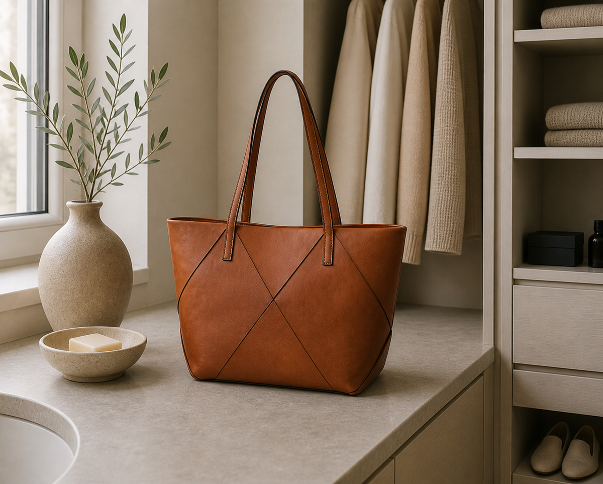 Schoudertas Olia cognac