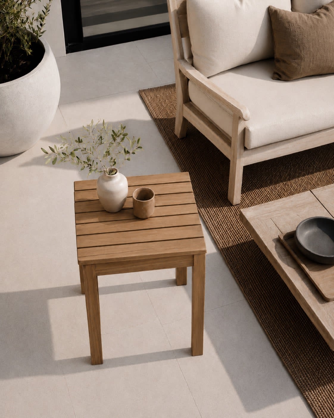 Kruk Tokyo - acacia voor binnen / buiten