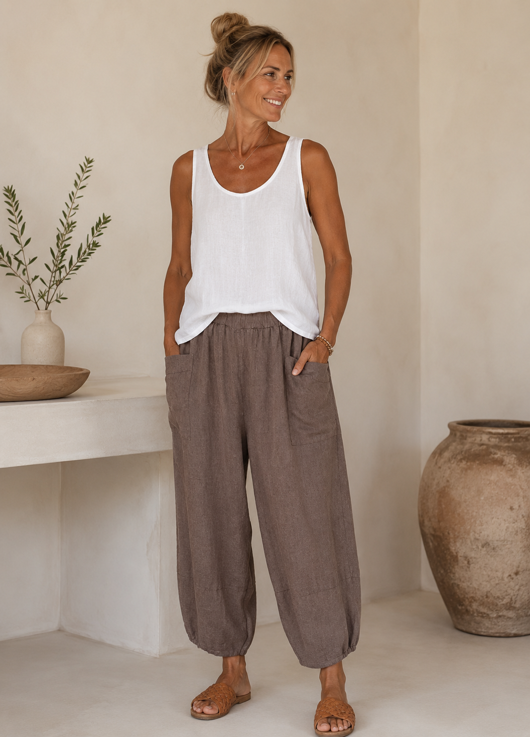 Broek Maud Mocca