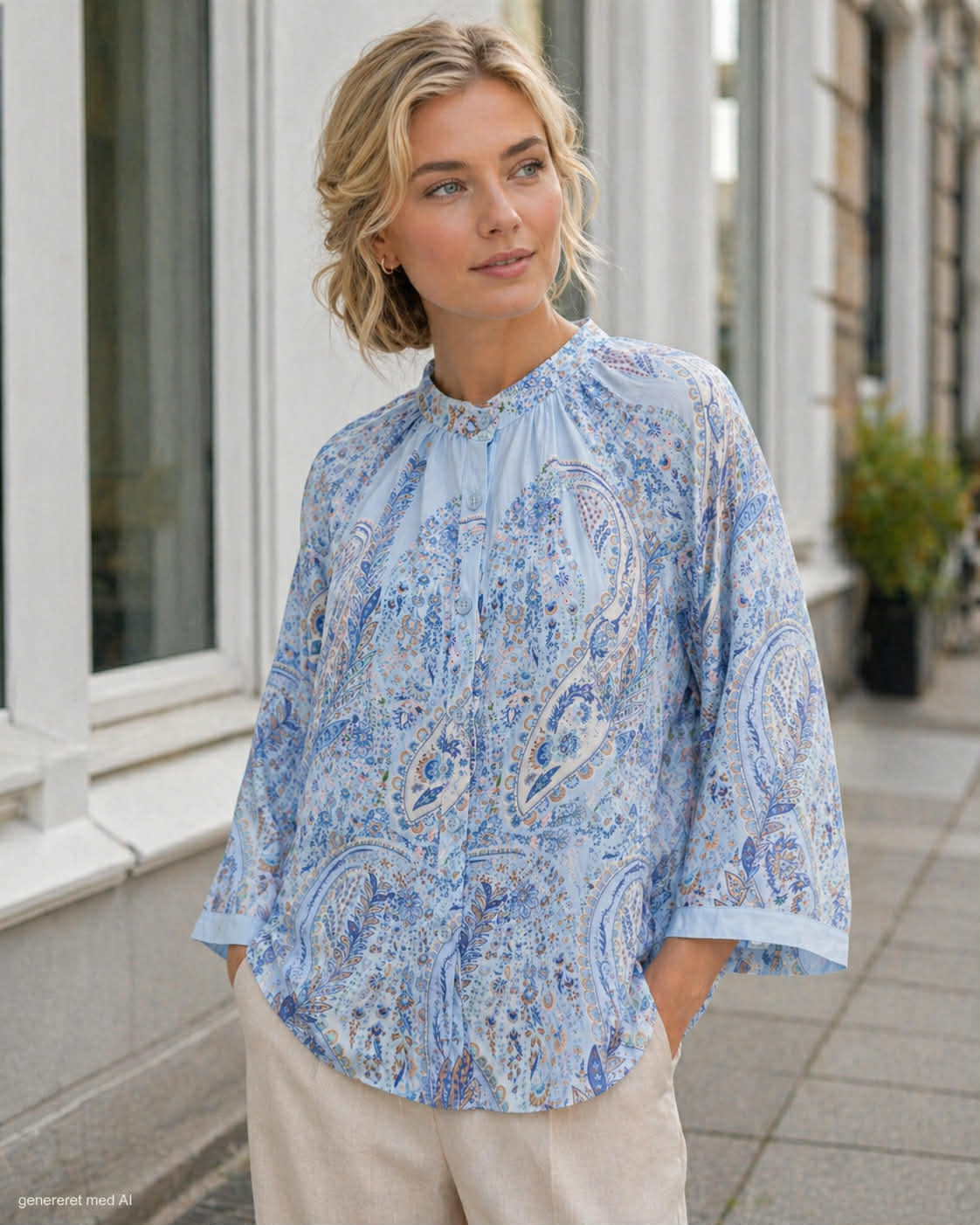 Blouse Jayla blauw