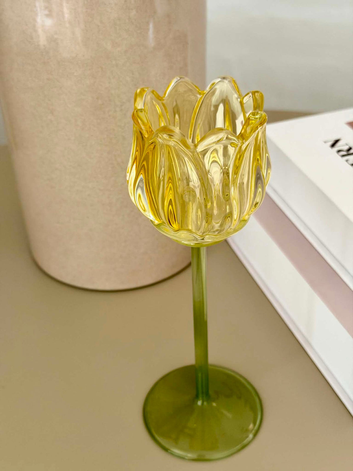 Lichtoper Tulipaan - Geel