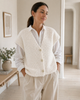 Cardigan met korte mouwen - White