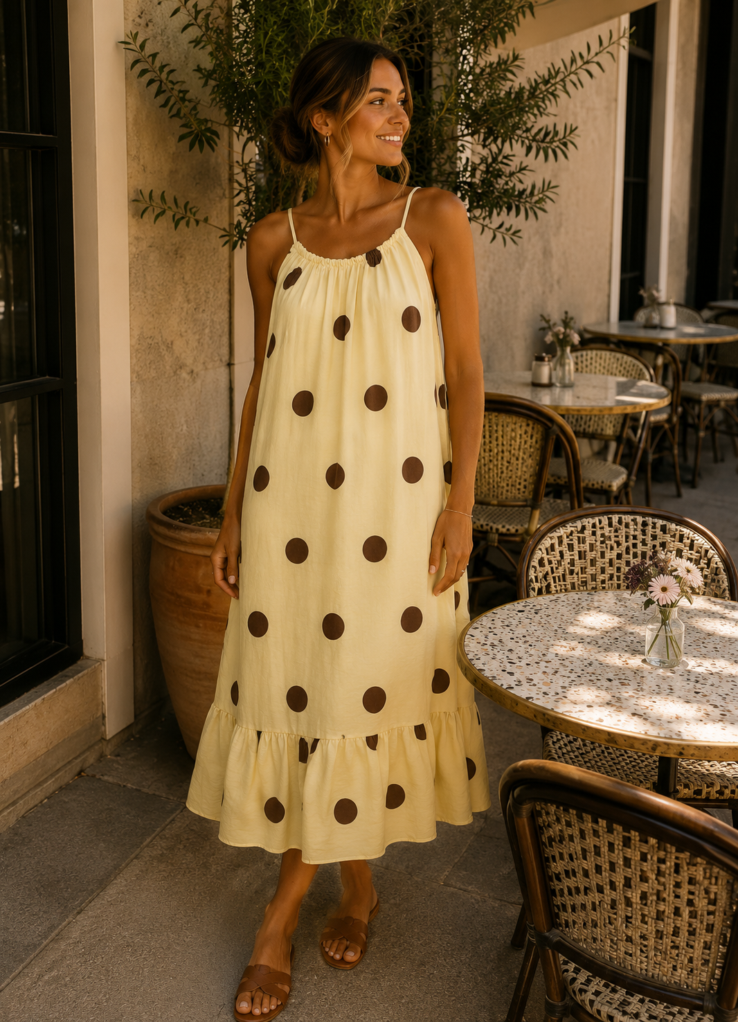 Jurk Luliana yellow