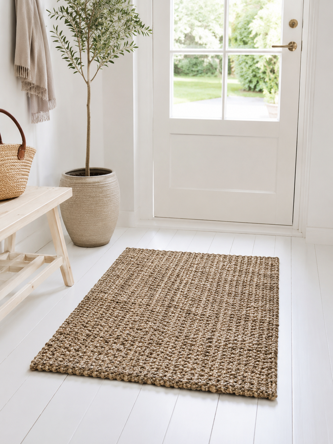 Deurmat XL – Stevige jute 120cm