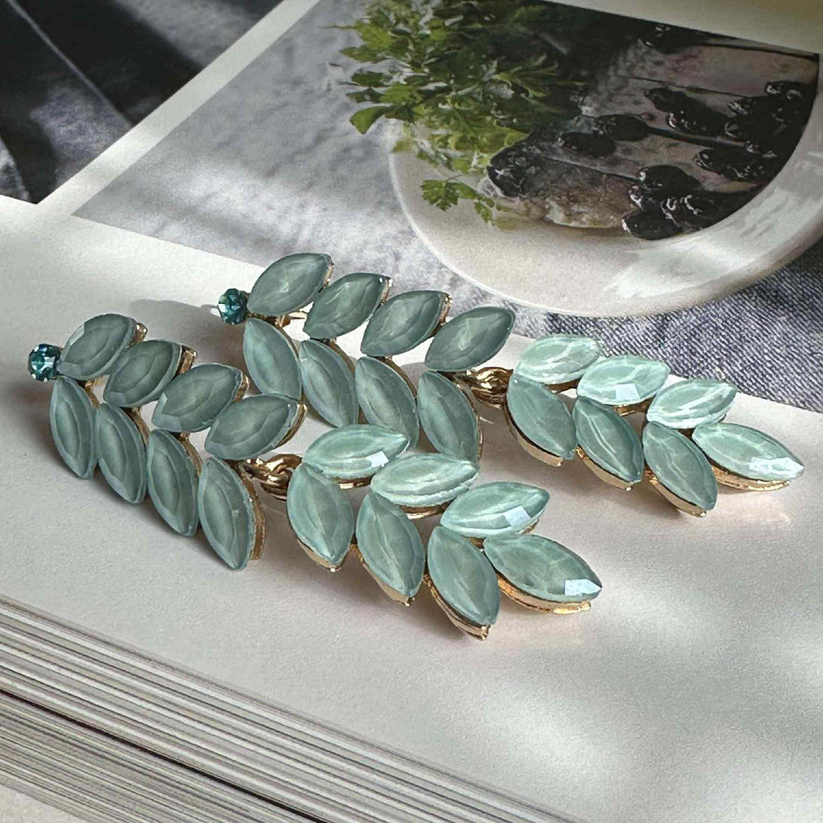 Oorbellen Leona - Aqua