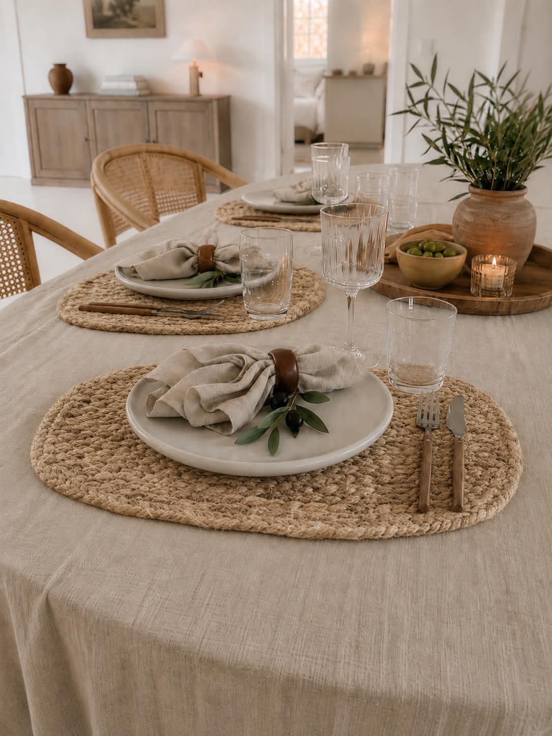 Placemat van Jute - Ovaal