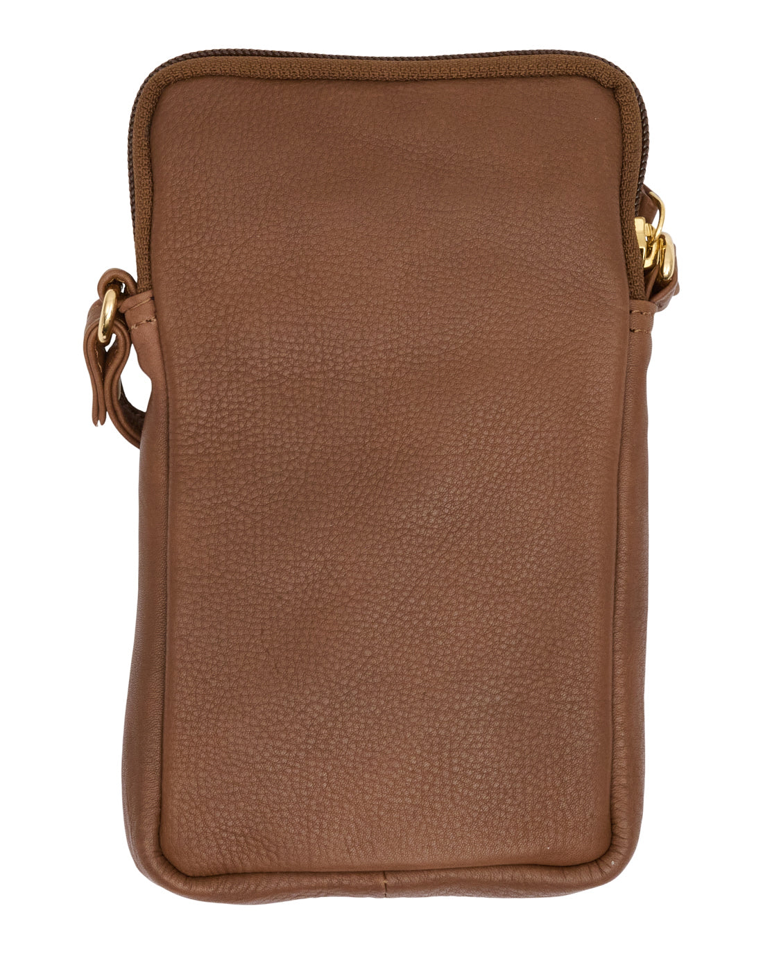 Mobieltasje Misse - Coffee / gold