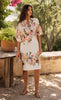 Jurk Felisa Camel