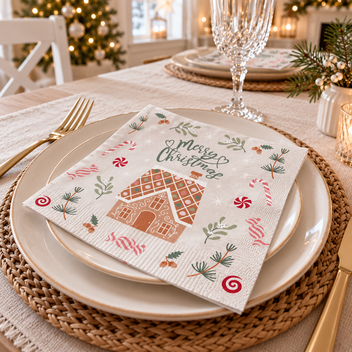 Servetten 20 stuks – Gingerbread