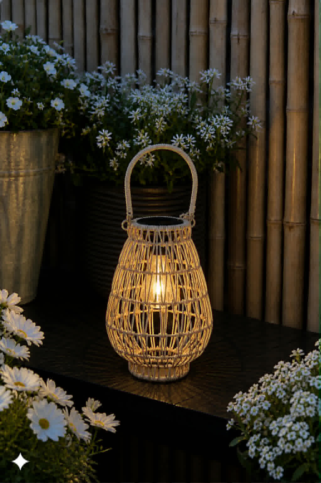 Lantaarn met zonnecellen - Selma Small
